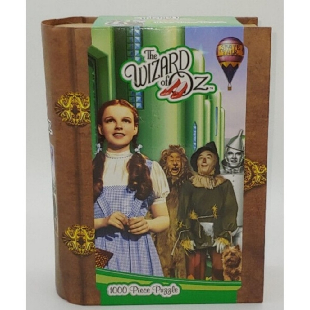 The Wizard of Oz Emerald City 1000 Piece Puzzle + Keepsake Book Box #71336